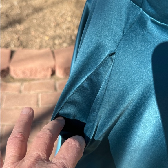 B Darlin Elegant Teal Maxi Dress - Picture 3 of 5